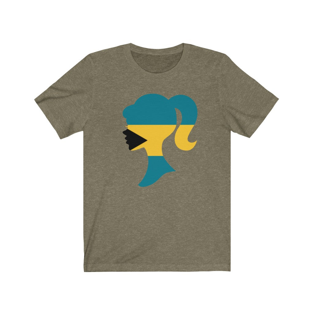 Bahamas Girl Flag Premium Tee - Unisex
