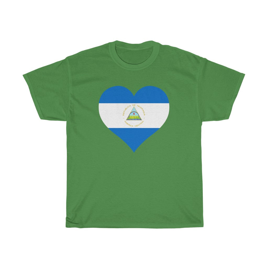 Nicaragua Heart Flag Standard Tee - Unisex
