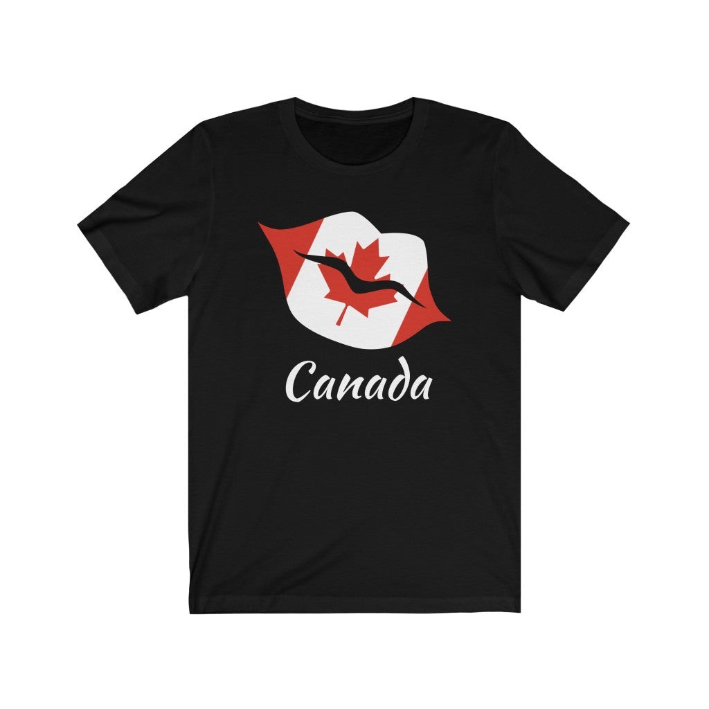 Canada Lips Flag Premium Tee 2 - Unisex