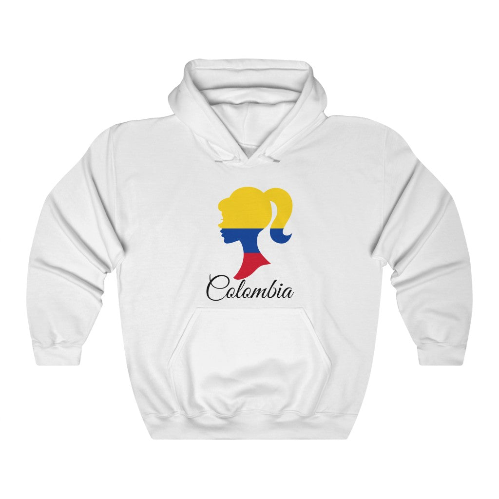 Colombia Girl Flag Hoodie Sweatshirt 1 - Unisex