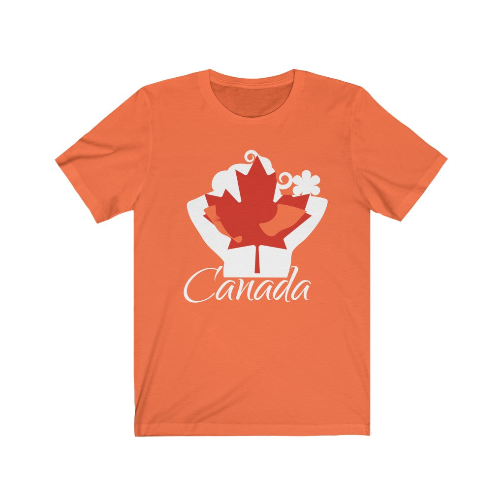 Canada Lady Flag Premium Tee 2 - Unisex