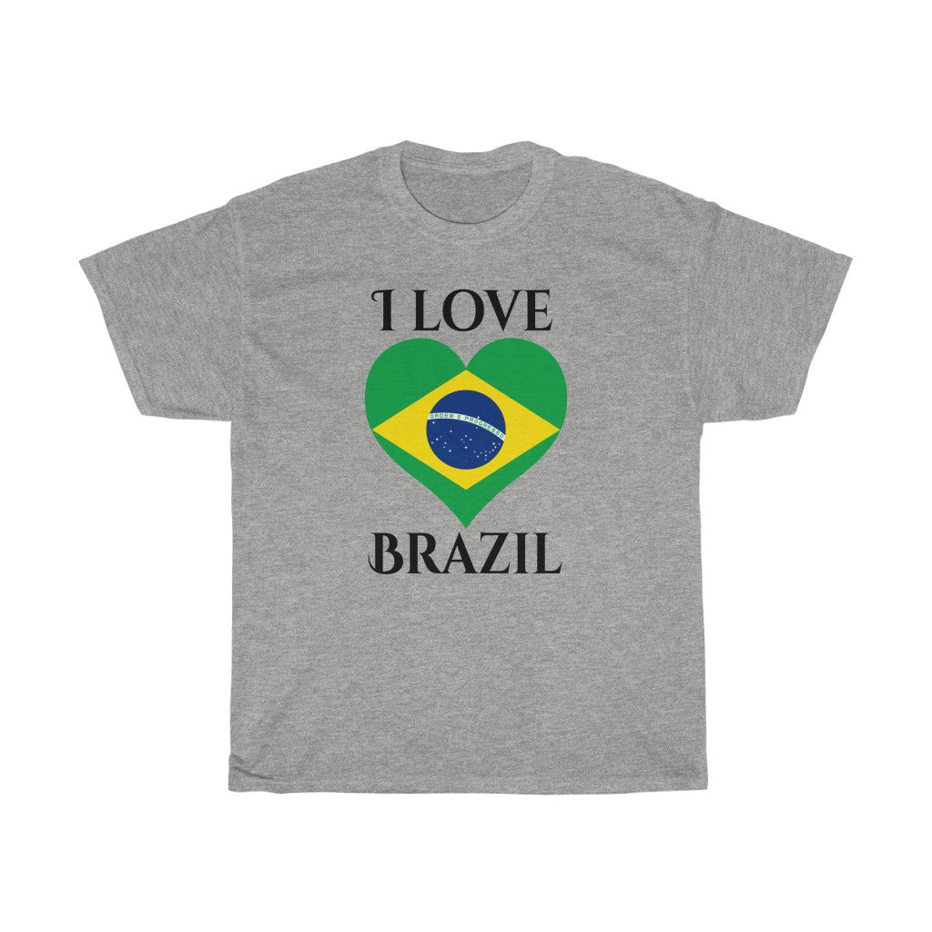 Brazil Heart Flag Standard Tee 1 - Unisex