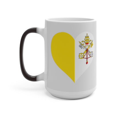 Holy See Heart Color Changing Mug