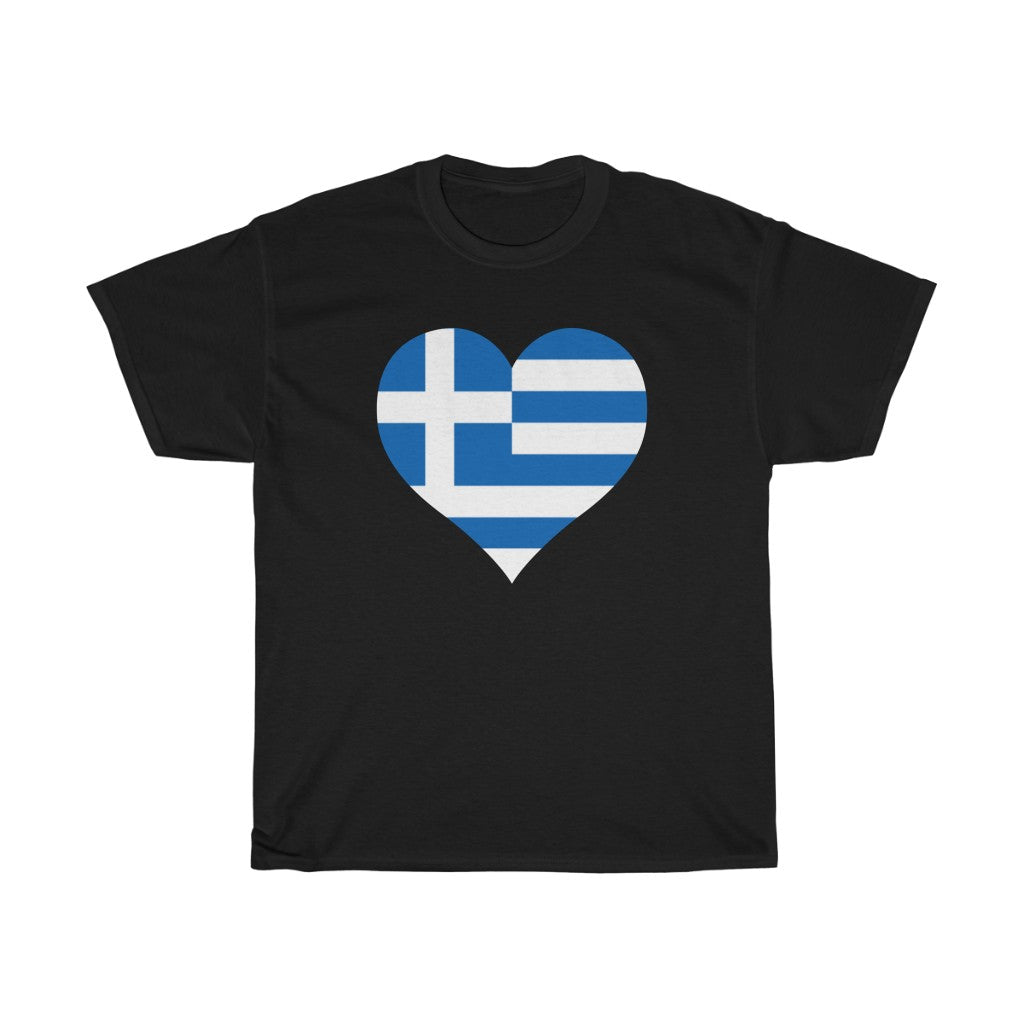 Greece Heart Flag Standard Tee - Unisex