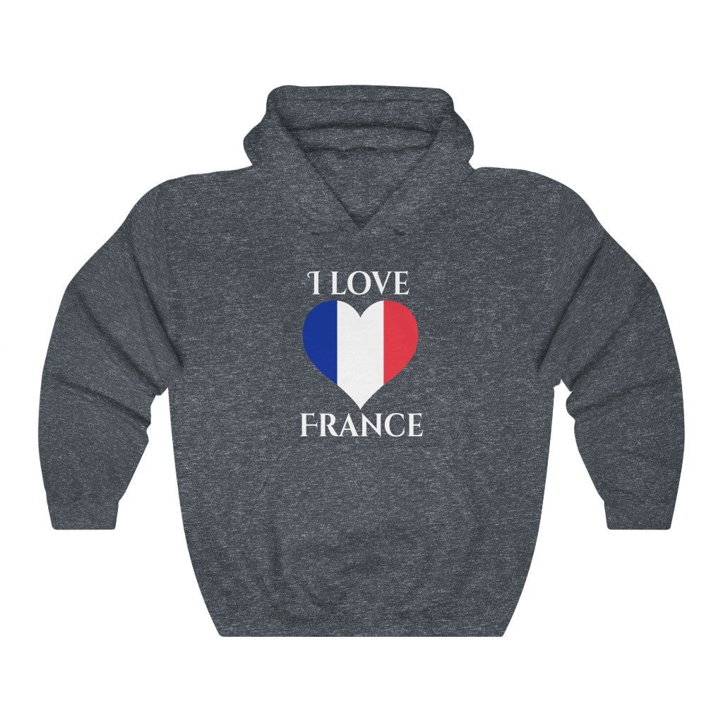 France Heart Flag Hoodie Sweatshirt 2 - Unisex