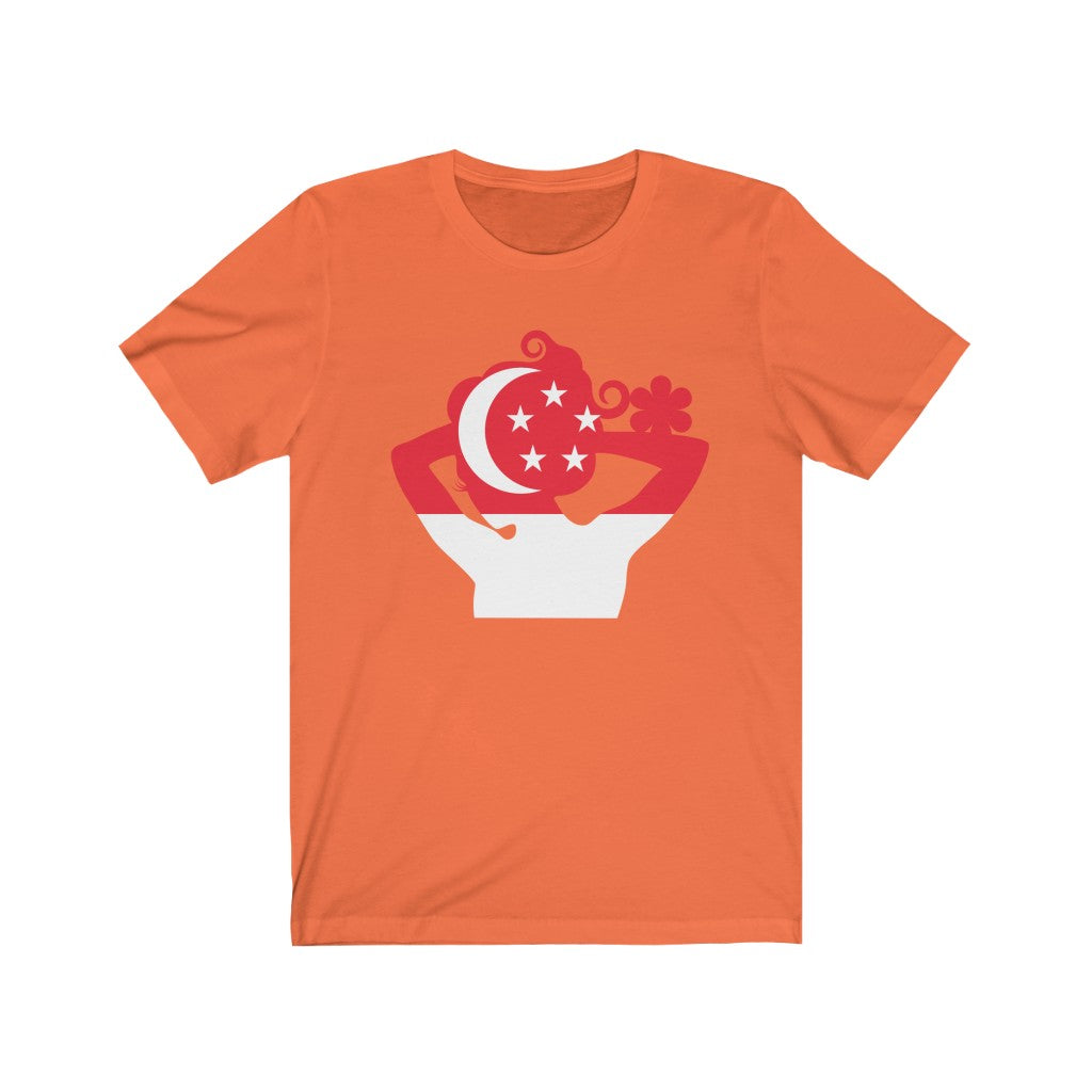 Singapore Lady Flag Premium Tee - Unisex