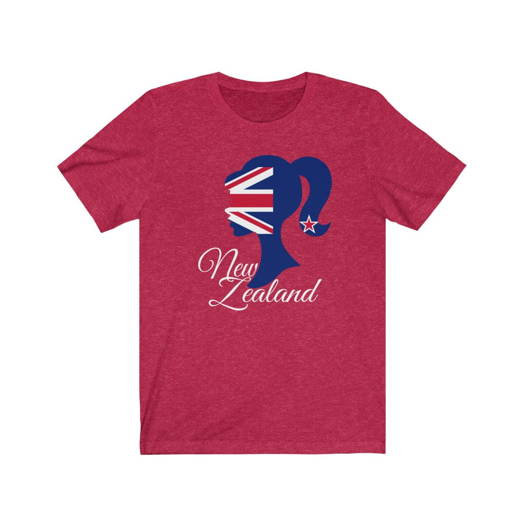 New Zealand Girl Flag Premium Tee 2 - Unisex