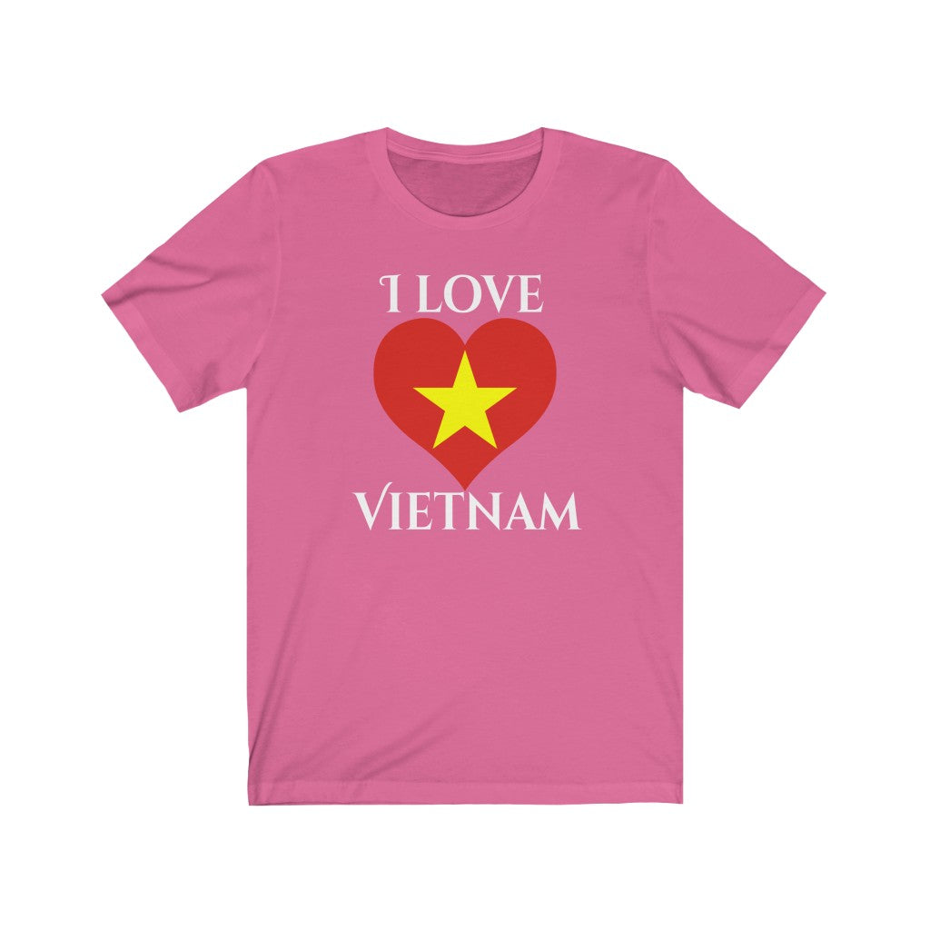 Vietnam Heart Flag Premium Tee 2 - Unisex