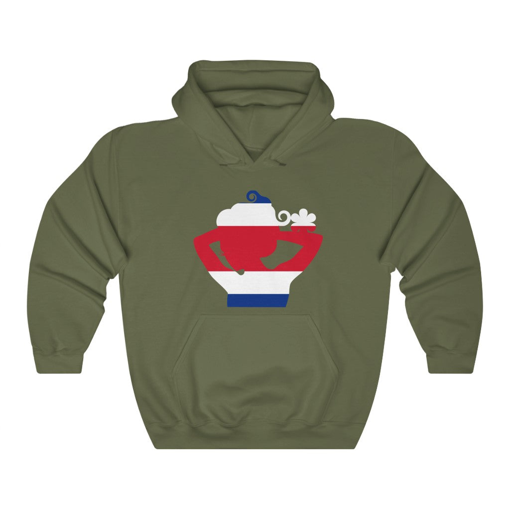 Costa Rica Lady Flag Hoodie Sweatshirt - Unisex