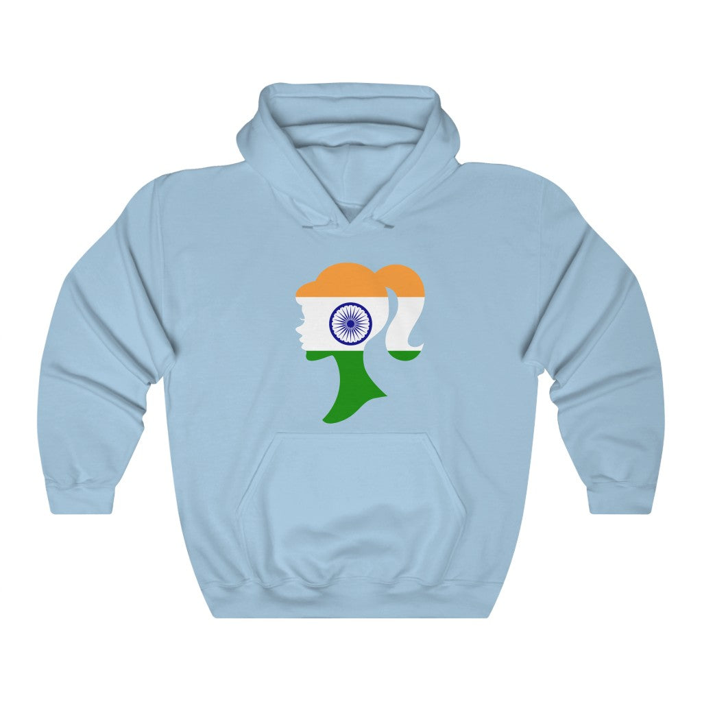 India Girl Flag Hoodie Sweatshirt - Unisex