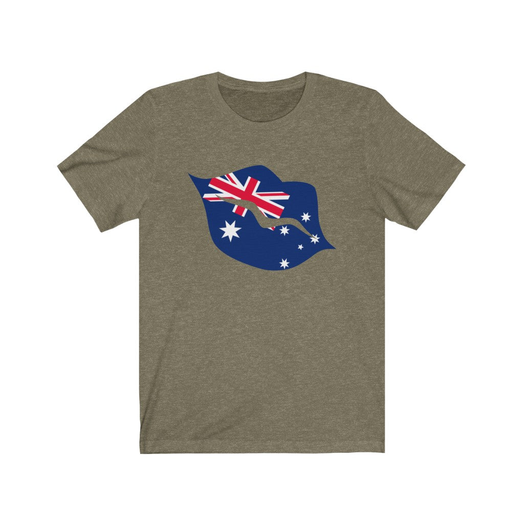 Australia Lips Flag Premium Tee - Unisex