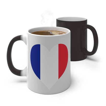France Heart Color Changing Mug