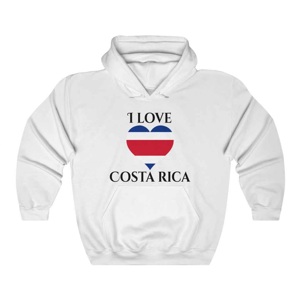 Costa Rica Heart Flag Hoodie Sweatshirt 1 - Unisex