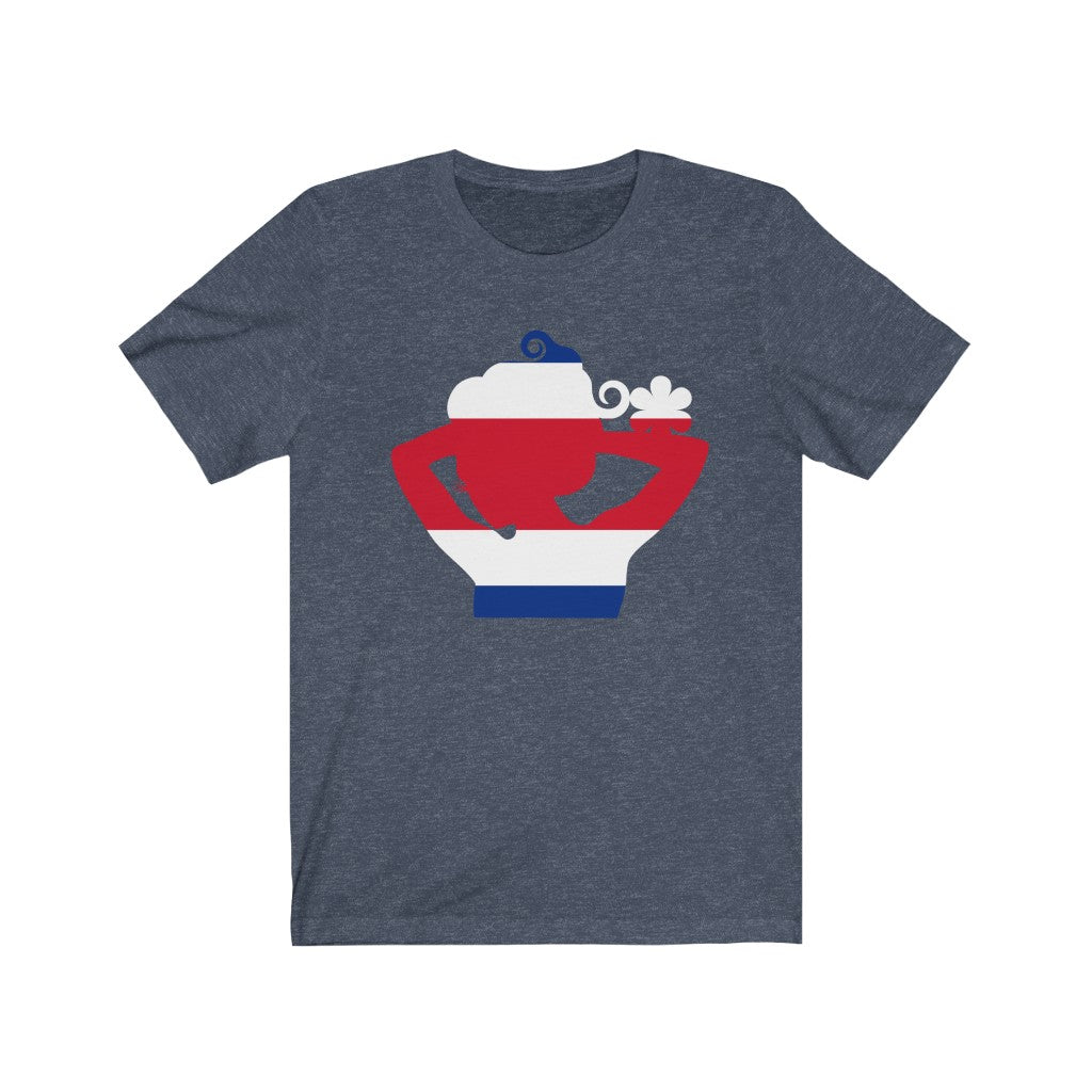 Costa Rica Lady Flag Premium Tee - Unisex