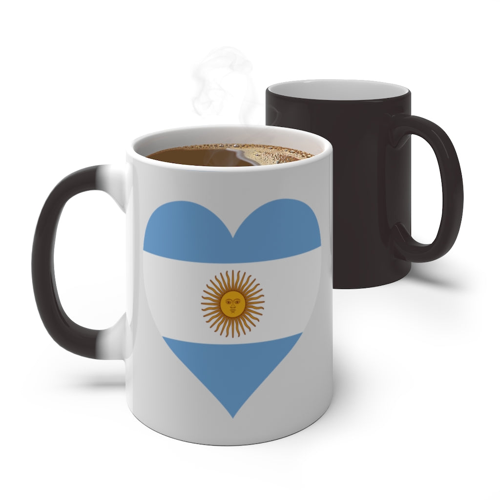 Argentina Heart Color Changing Mug