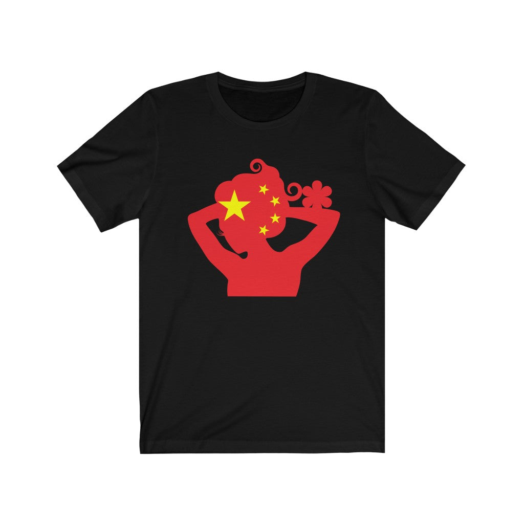 China Lady Flag Premium Tee - Unisex