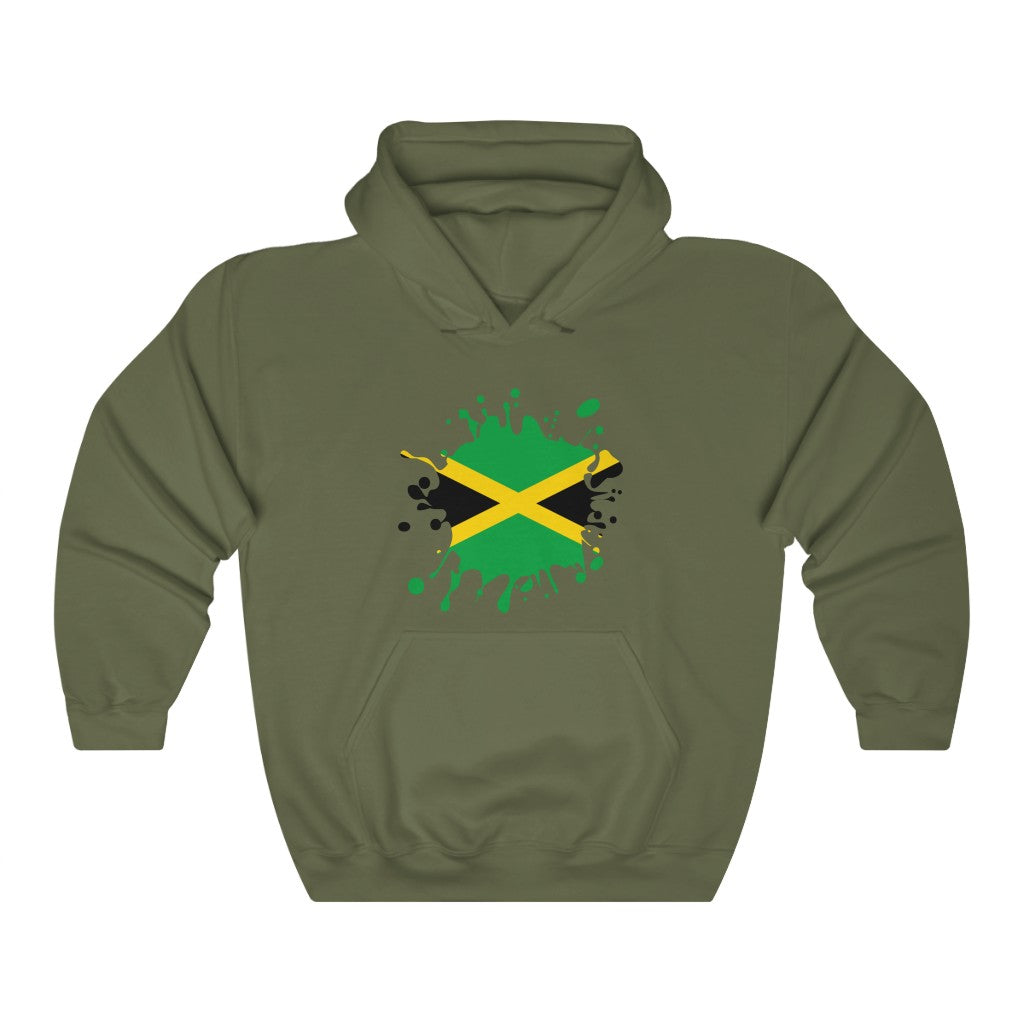 Jamaica Splat Flag Hoodie Sweatshirt - Unisex