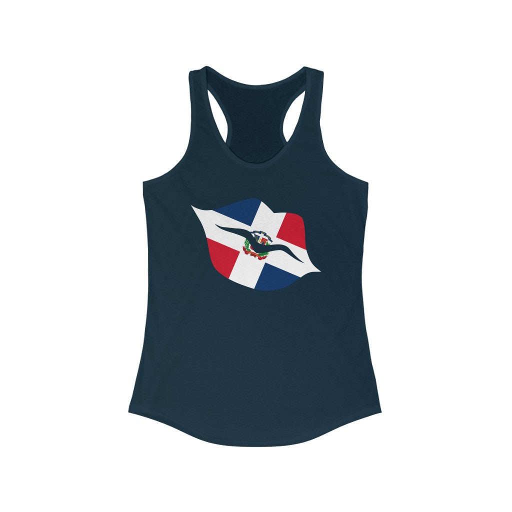 Dominican Republic Lips Flag Tank - Women