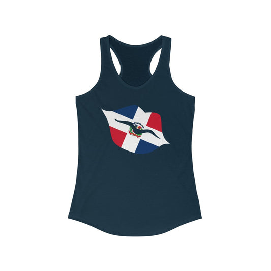 Dominican Republic Lips Flag Tank - Women