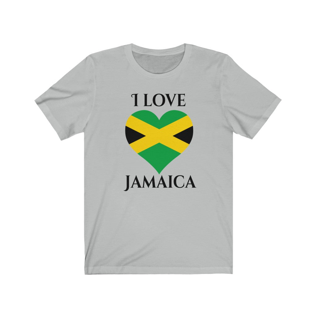 Jamaica Heart Flag Premium Tee 1 - Unisex
