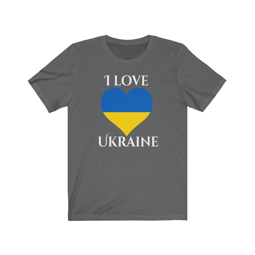 Ukraine Heart Flag Premium Tee 2 - Unisex
