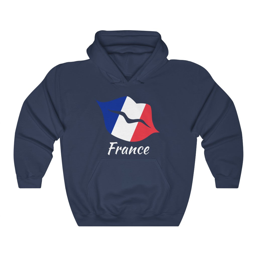 France Lips Flag Hoodie Sweatshirt 2 - Unisex