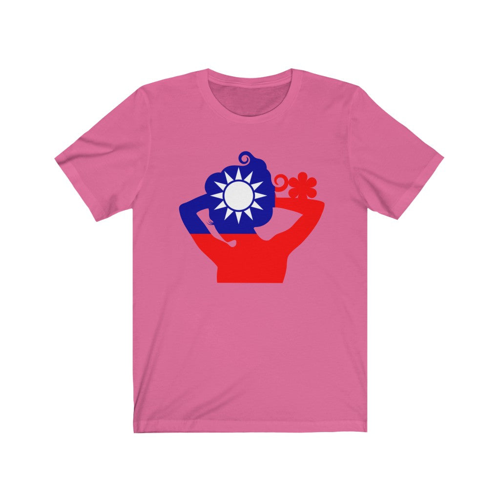Republic of China - Taiwan Lady Flag Premium Tee - Unisex