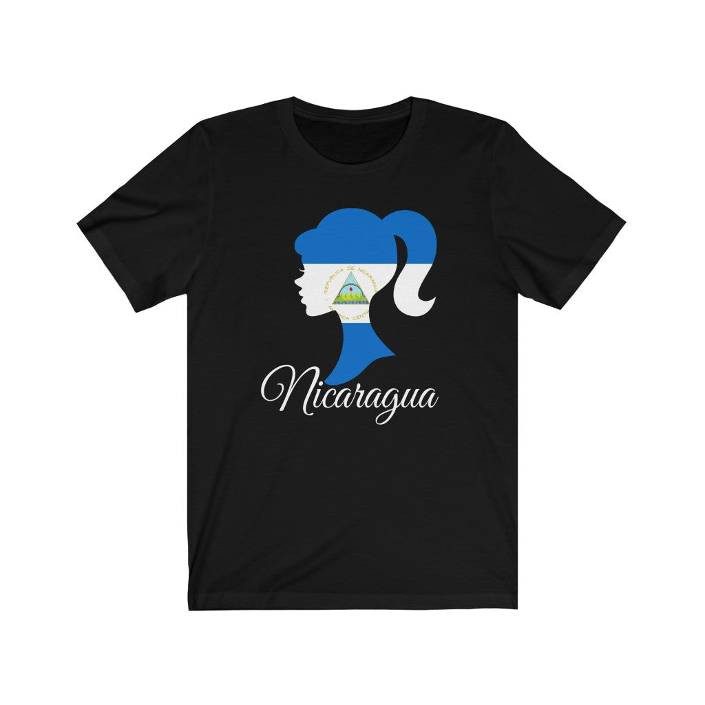 Nicaragua Girl Flag Premium Tee 2 - Unisex