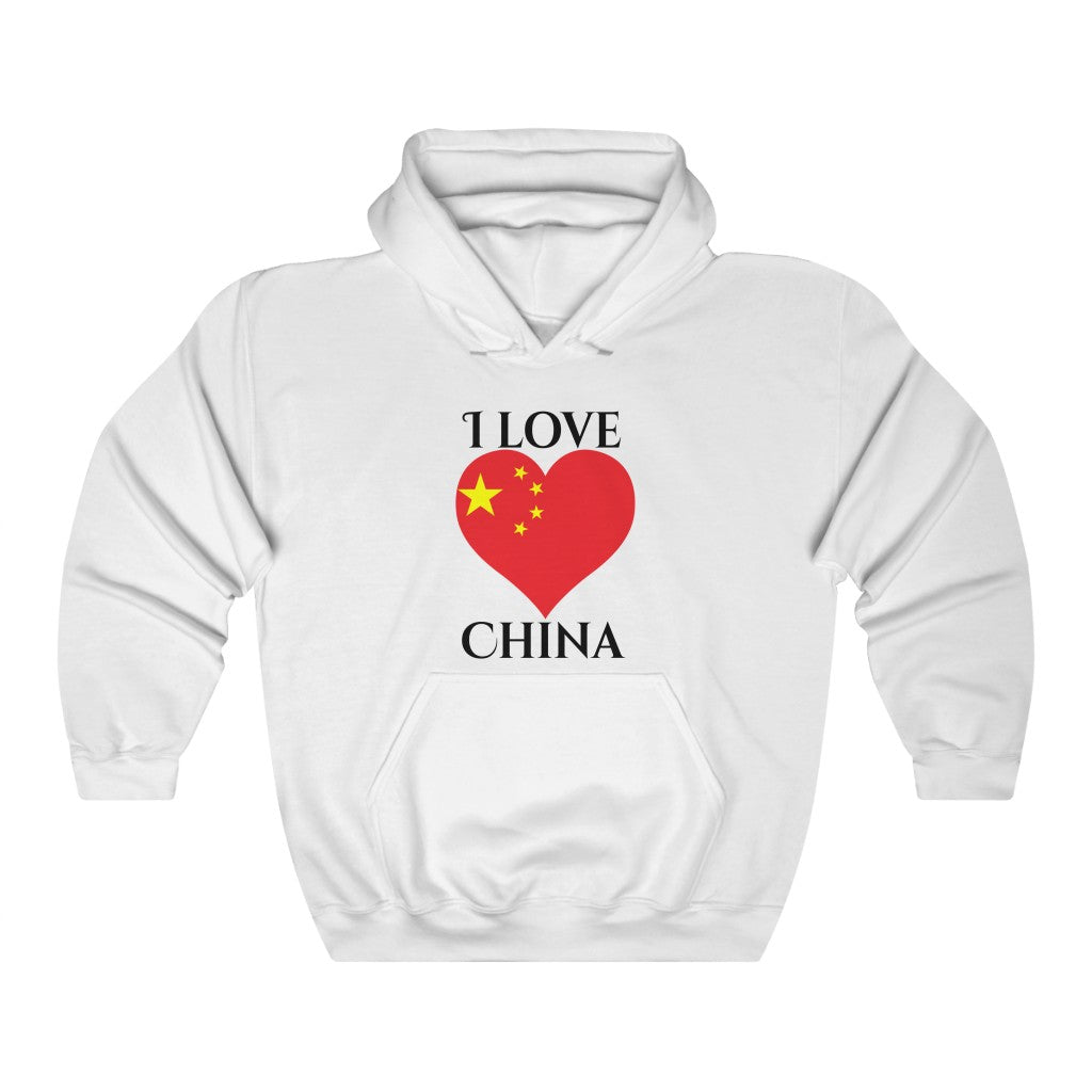 China Heart Flag Hoodie Sweatshirt 1 - Unisex