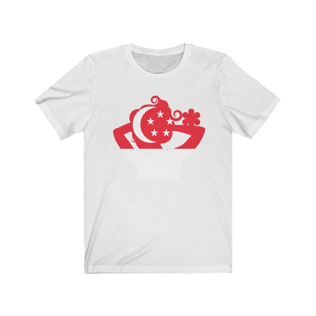 Singapore Lady Flag Premium Tee - Unisex
