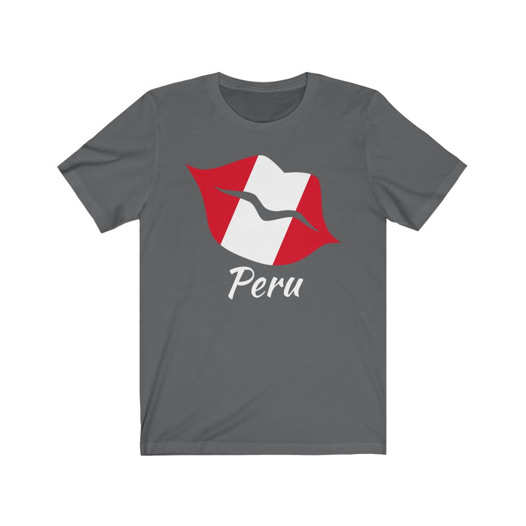 Peru Lips Flag Premium Tee 2 - Unisex