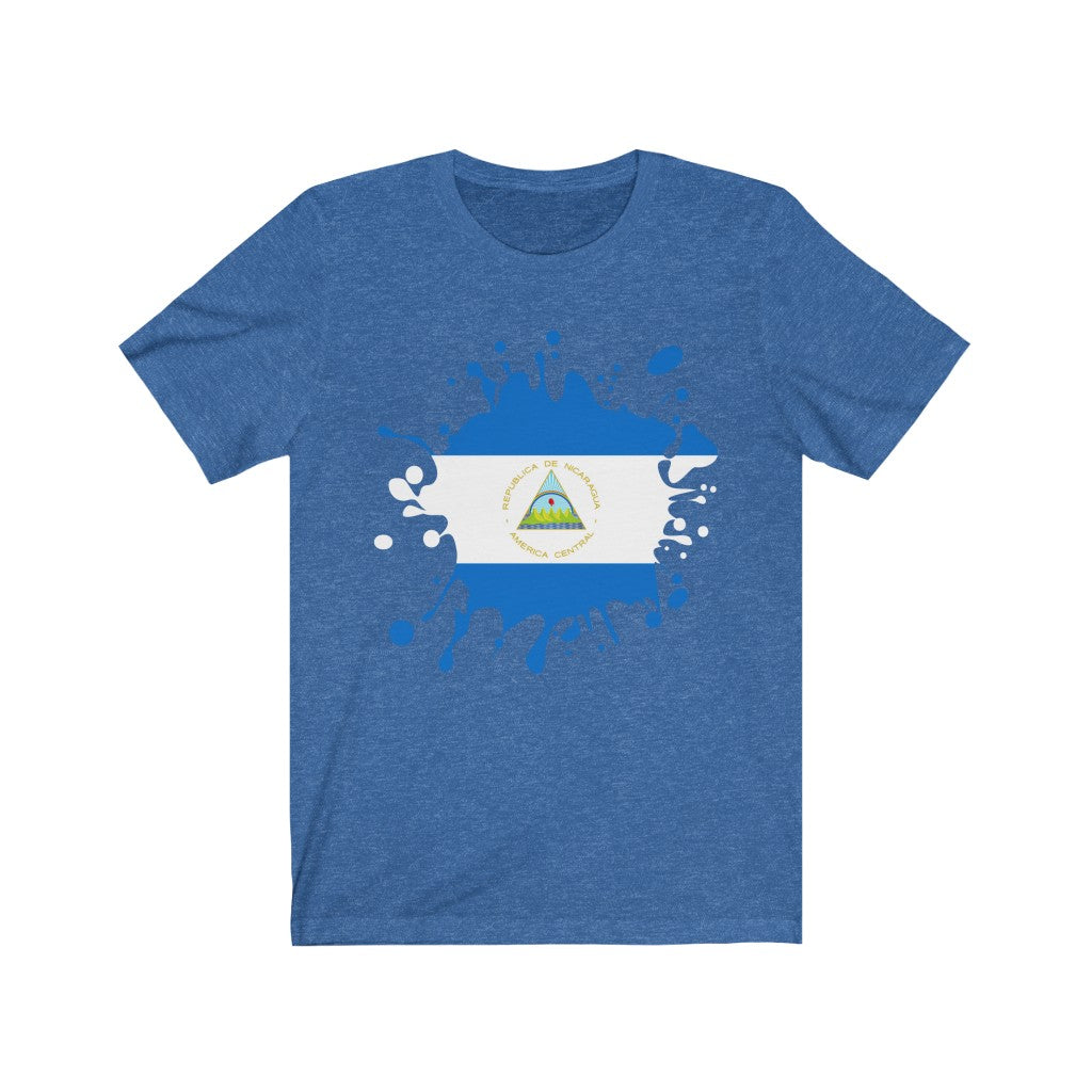 Nicaragua Splat Flag Premium Tee - Unisex
