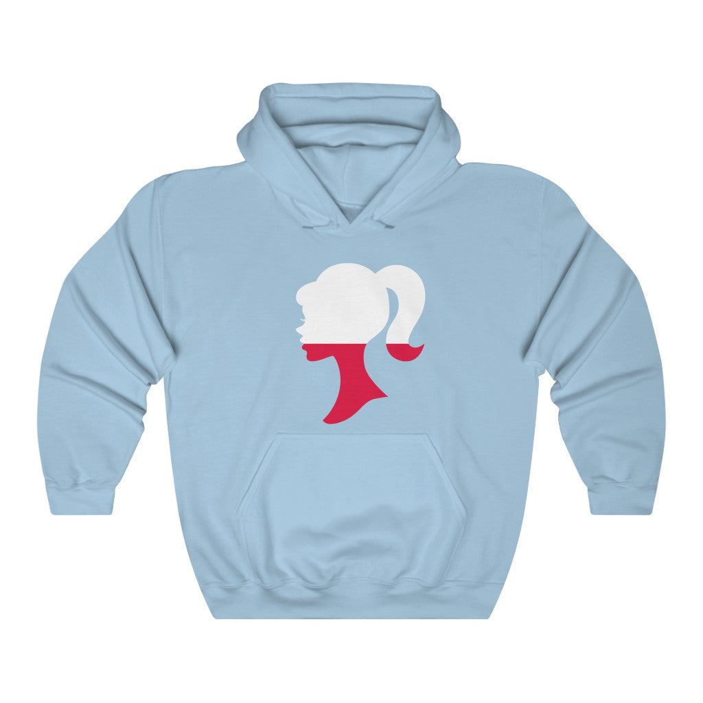 Poland Girl Flag Hoodie Sweatshirt - Unisex