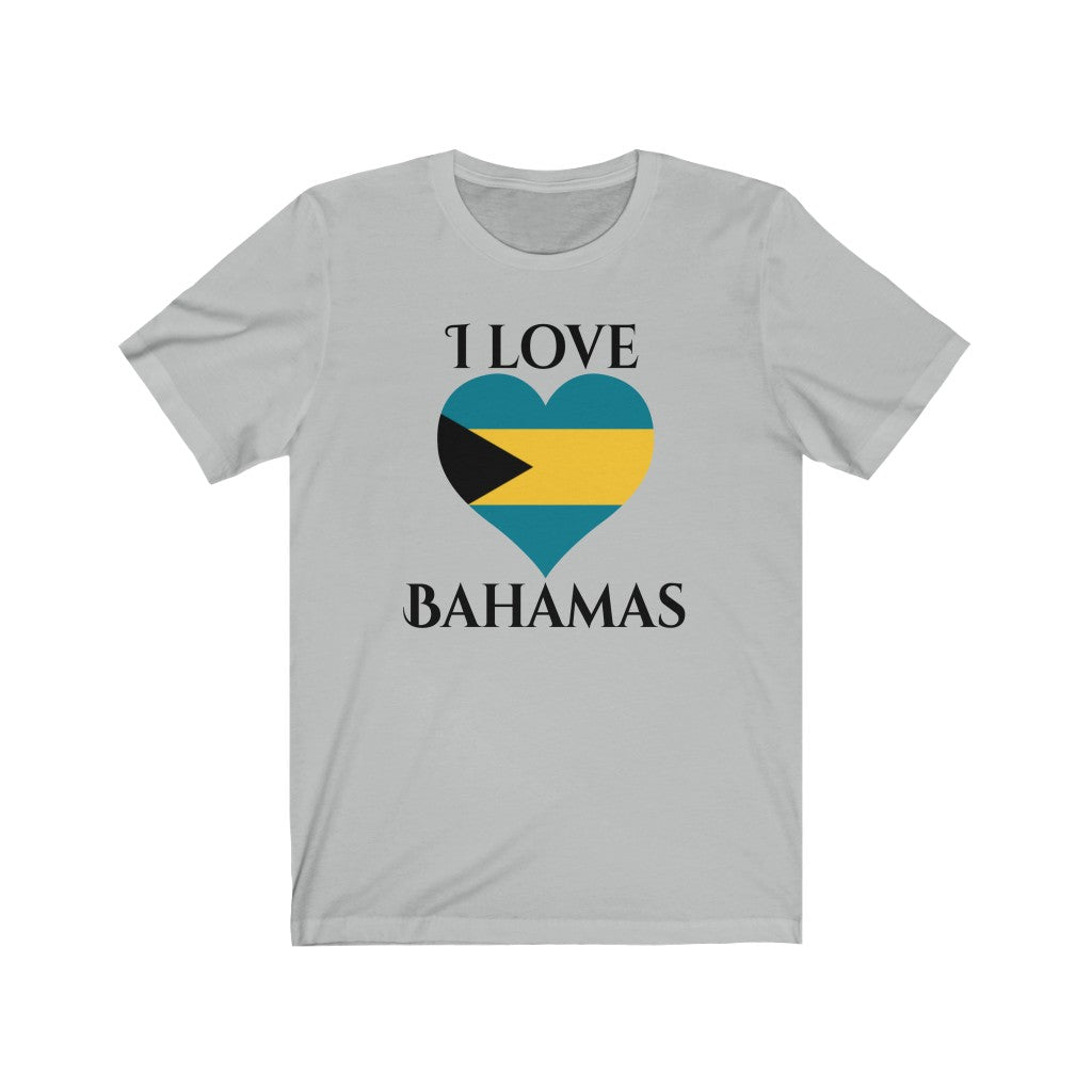 Bahamas Heart Flag Premium Tee 1 - Unisex