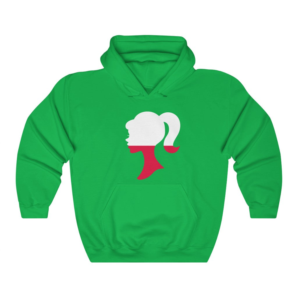 Poland Girl Flag Hoodie Sweatshirt - Unisex