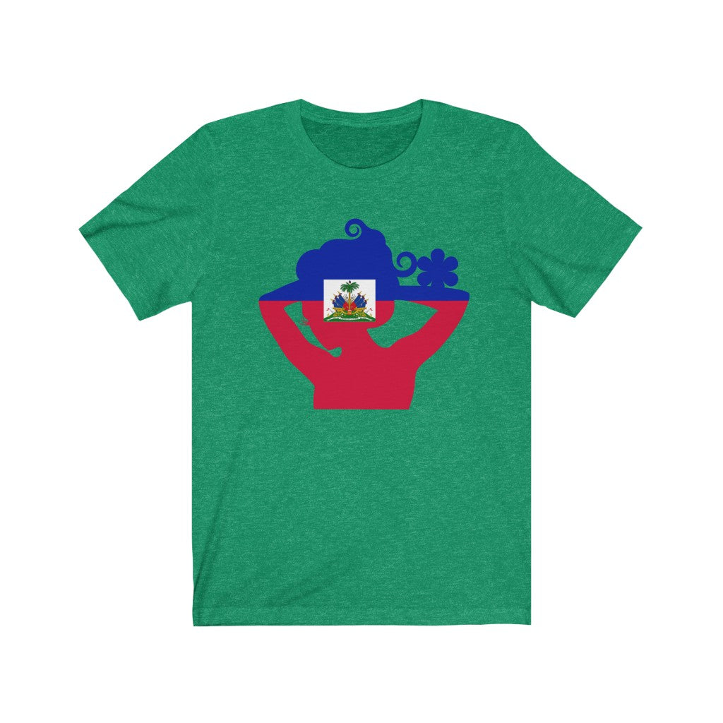 Haiti Lady Flag Premium Tee - Unisex