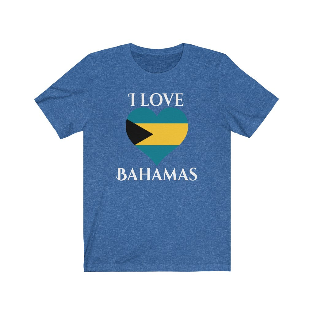 Bahamas Heart Flag Premium Tee 2 - Unisex