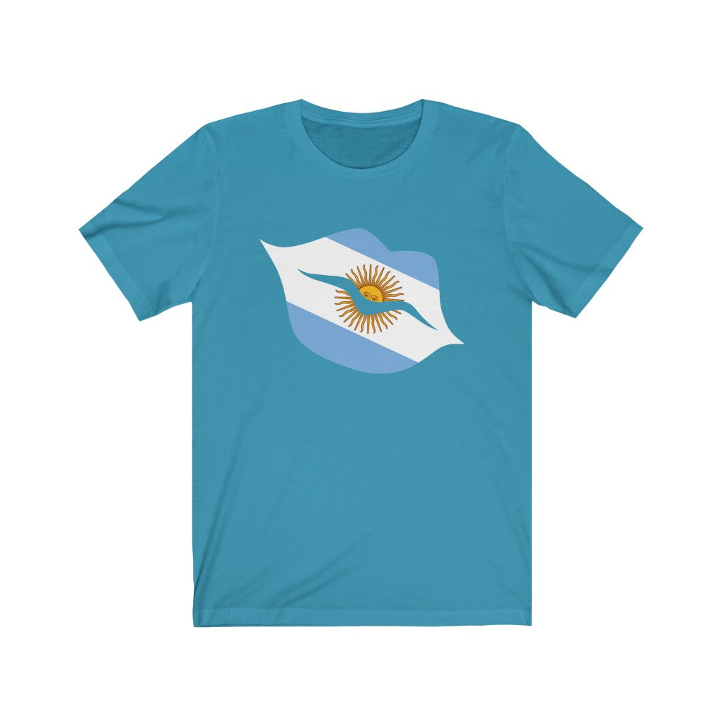Argentina Lips Flag Premium Tee - Unisex