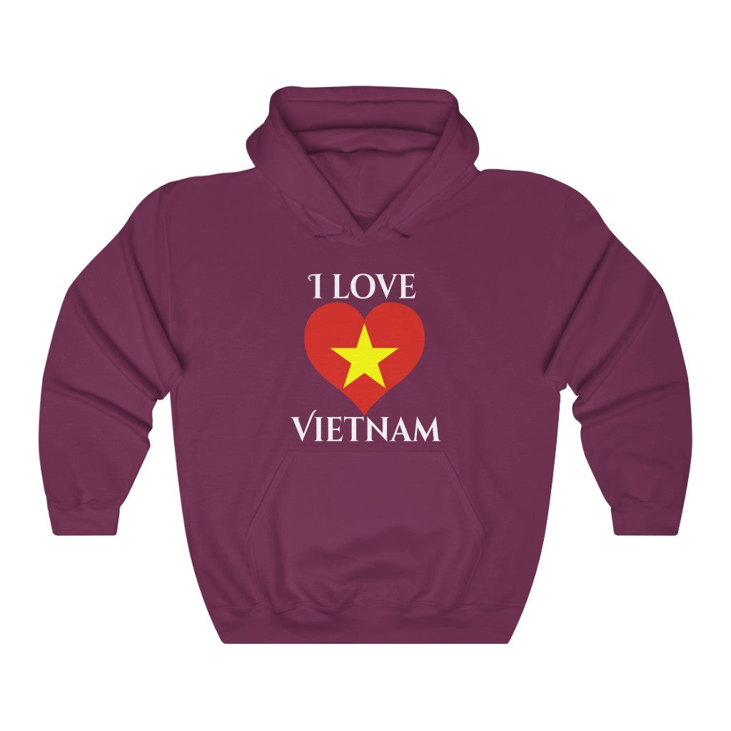 Vietnam Heart Flag Hoodie Sweatshirt 2 - Unisex