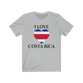 Costa Rica Heart Flag Premium Tee 1 - Unisex