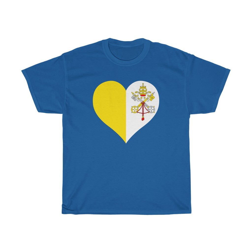 Holy See Heart Flag Standard Tee - Unisex