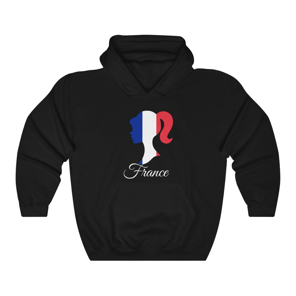 France Girl Flag Hoodie Sweatshirt 2 - Unisex