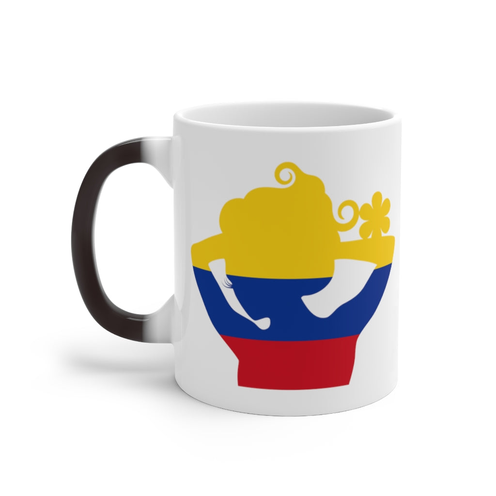 Colombia Lady Color Changing Mug
