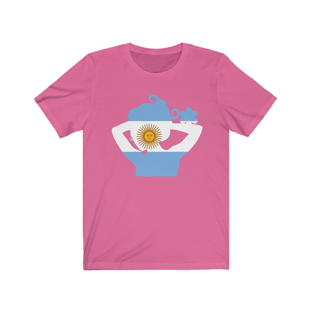 Argentina Lady Flag Premium Tee - Unisex