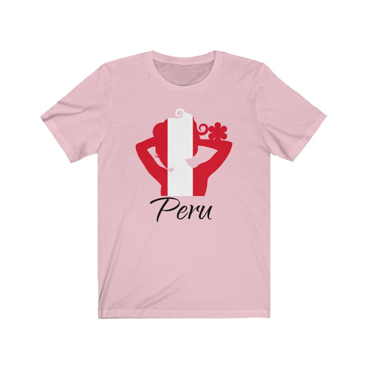 Peru Lady Flag Premium Tee 1 - Unisex