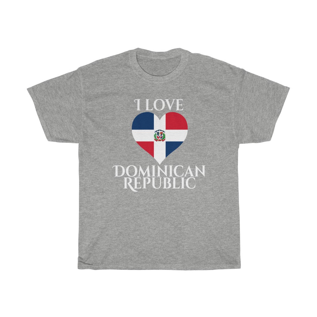 Dominican Republic Heart Flag Standard Tee 2 - Unisex