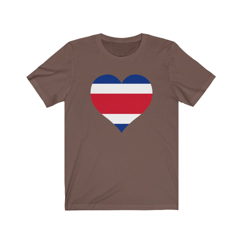 Costa Rica Heart Flag Premium Tee - Unisex