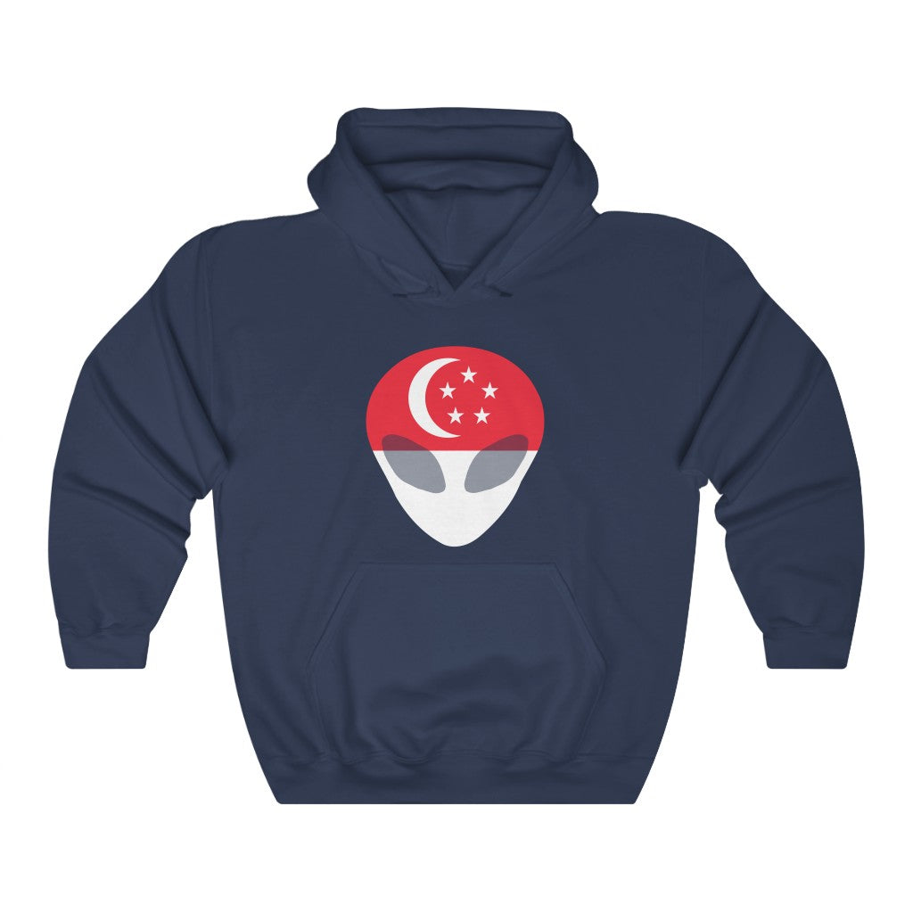 Singapore Alien Flag Hoodie Sweatshirt - Unisex