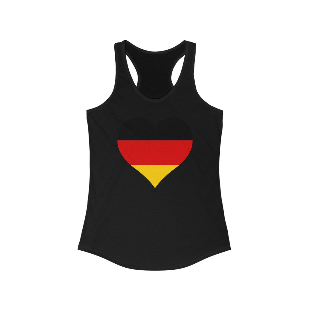 Germany Heart Flag Tank - Women