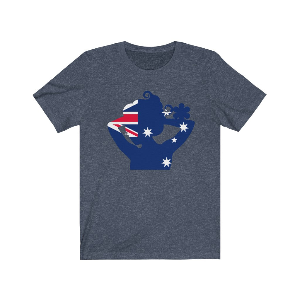 Australia Lady Flag Premium Tee - Unisex